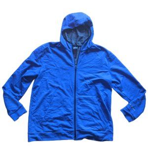 Blue Hooded Sweater / Jacket  Hoodie Men Size Large